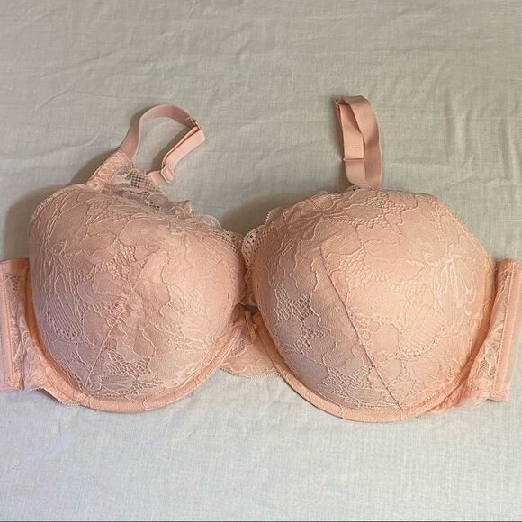 Auden Women's Plus Size Sublime Lace Push-Up Bra - Picture 2 of 6